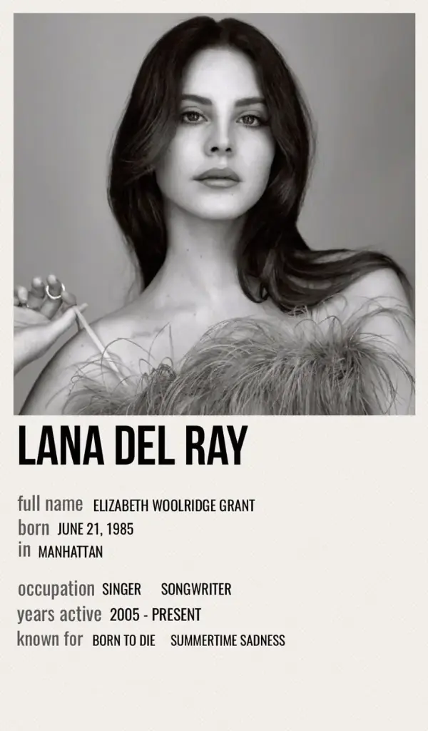 LANA DEL REY POSTER | CODE 22