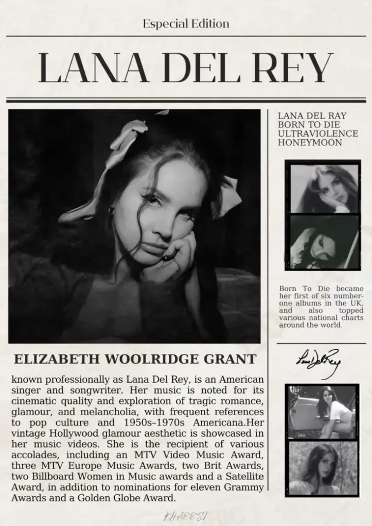 LANA DEL REY POSTER | CODE 37