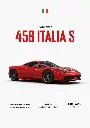 Red Ferrari car poster  