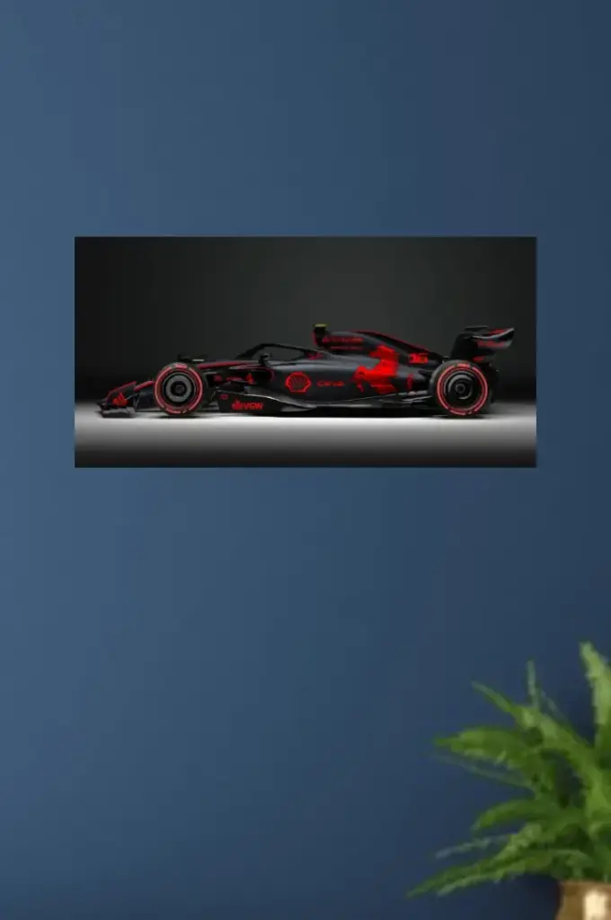 Formula car poster 