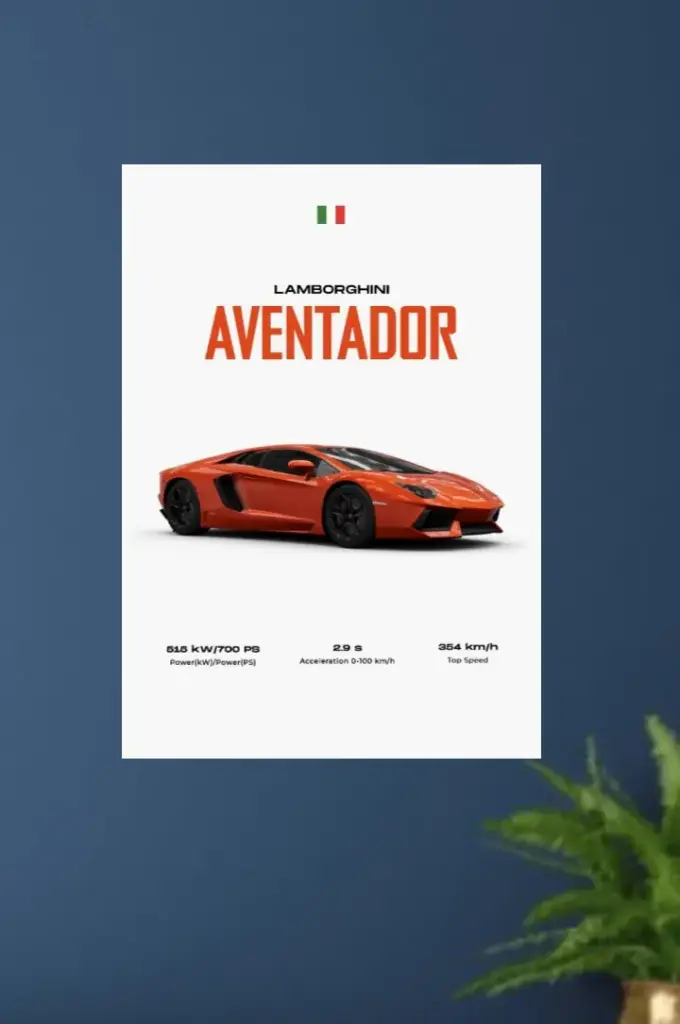 lamborghini Aventador poster  