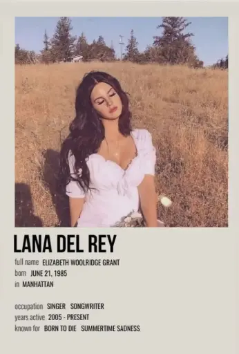 LANA DEL REY POSTER | CODE 36