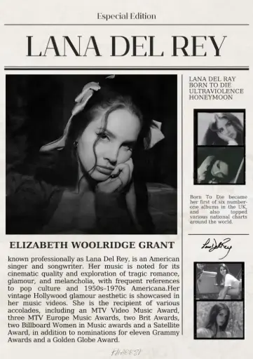 LANA DEL REY POSTER | CODE 37