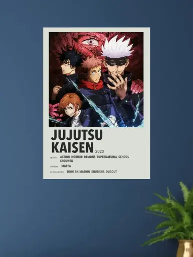 Jujutsu kaisen anime poster 